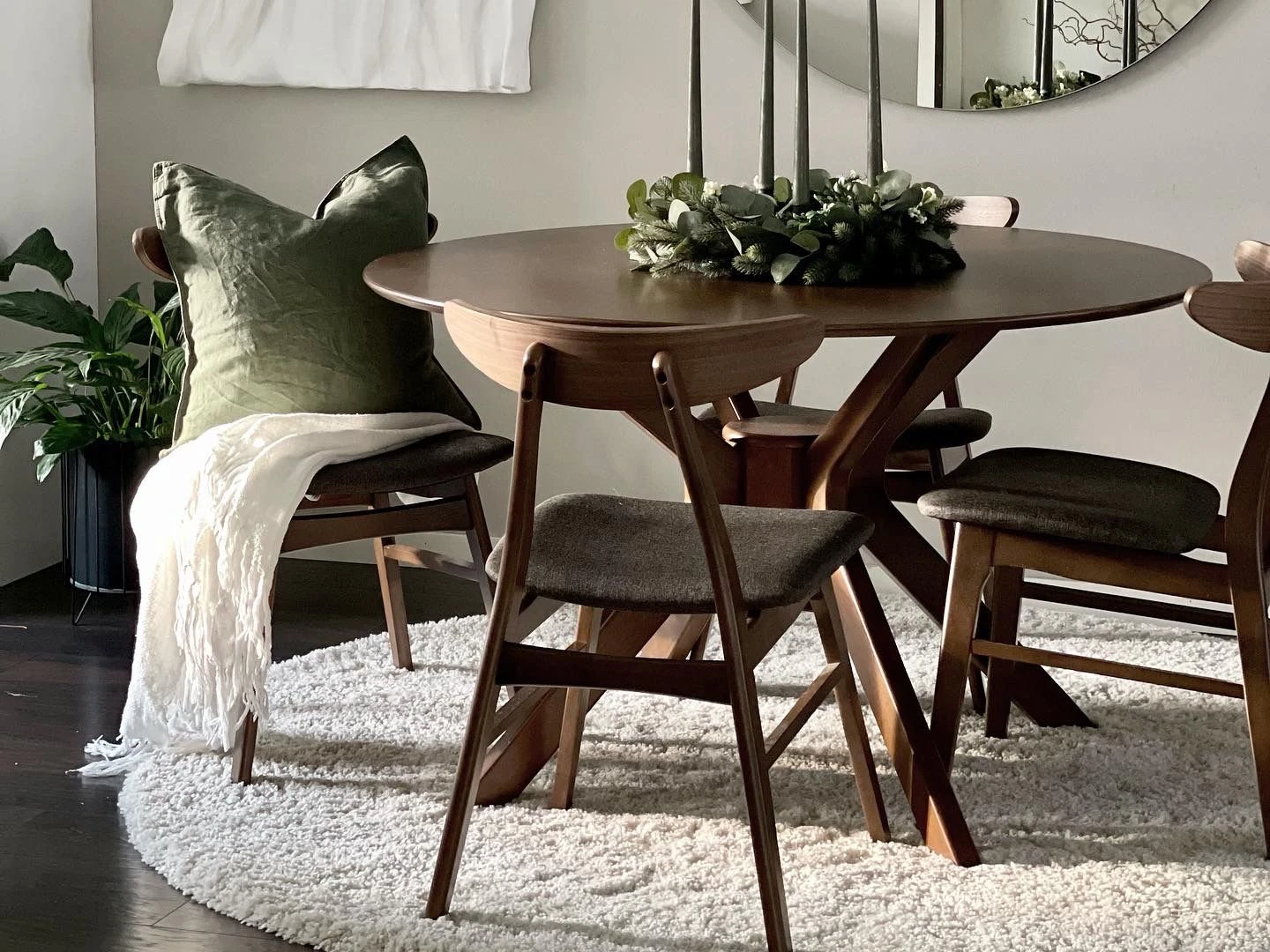 Set Of 2 Wooden Dining Chairs Grey LYNN - Image 10