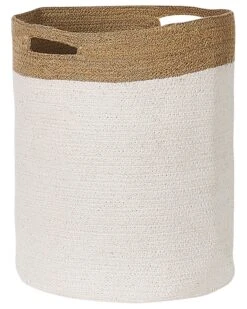 Set Of 2 Cotton Baskets White And Beige KARDH 12 Set Of 2 Cotton Baskets White And Beige KARDH -Cheap Furniture Store undef src sa picid 837999 type whitesh image