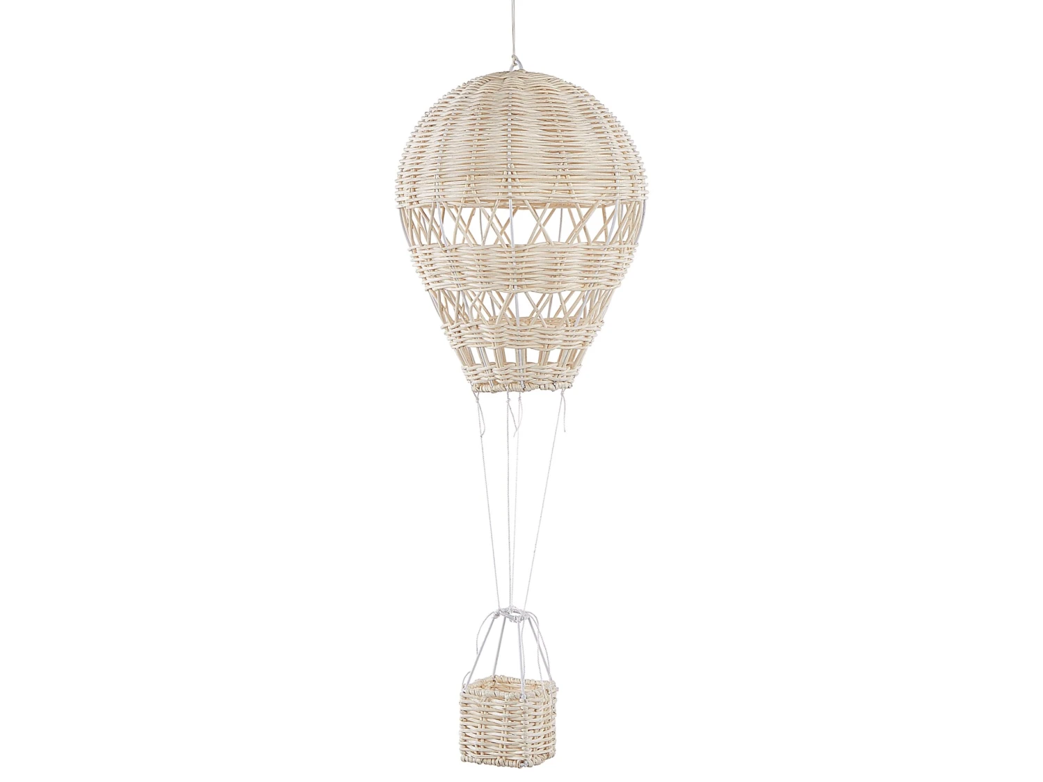 Rattan Hot Air Balloon Hanging Decor Natural BEMBA