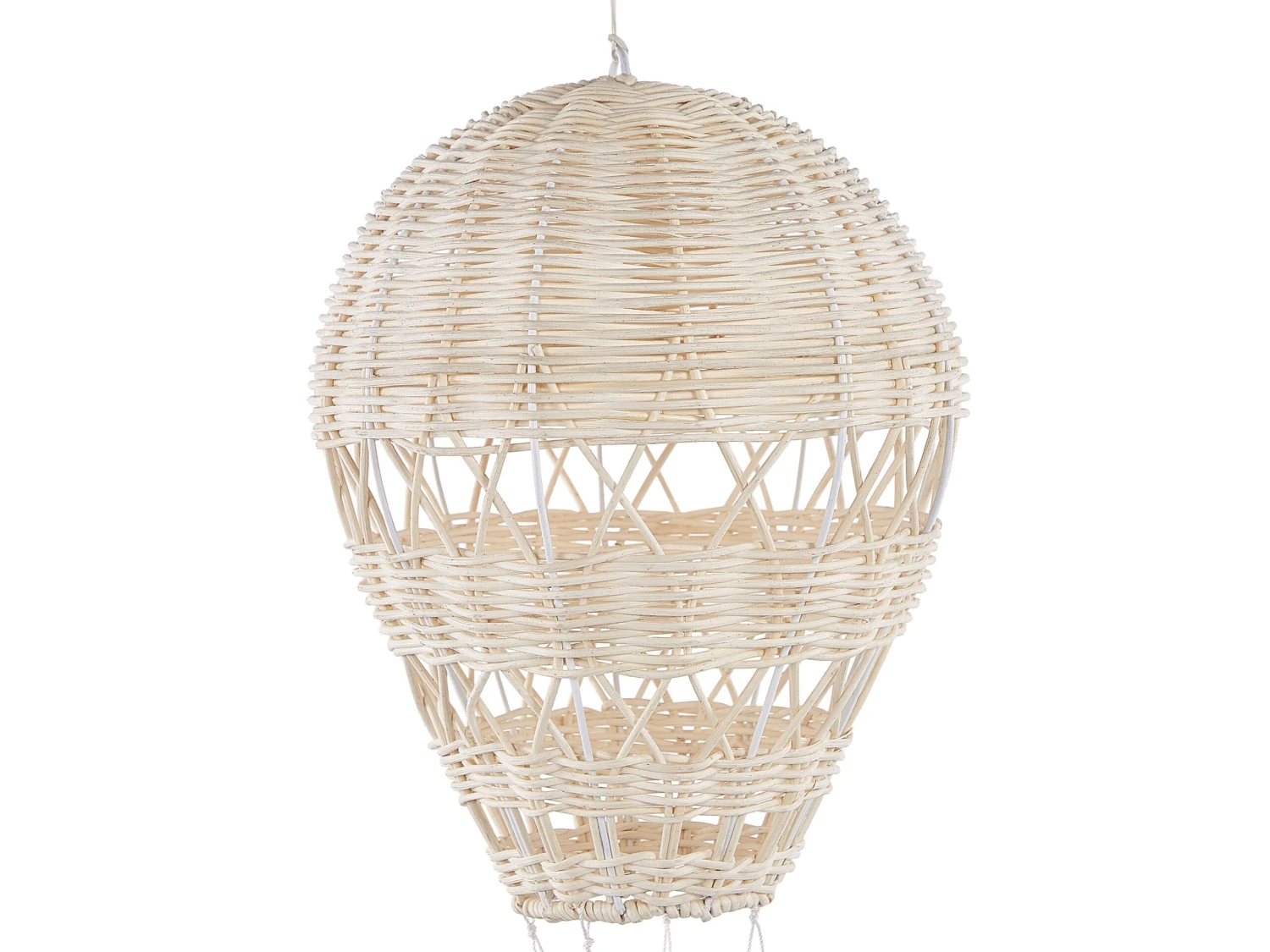 Rattan Hot Air Balloon Hanging Decor Natural BEMBA - Image 4