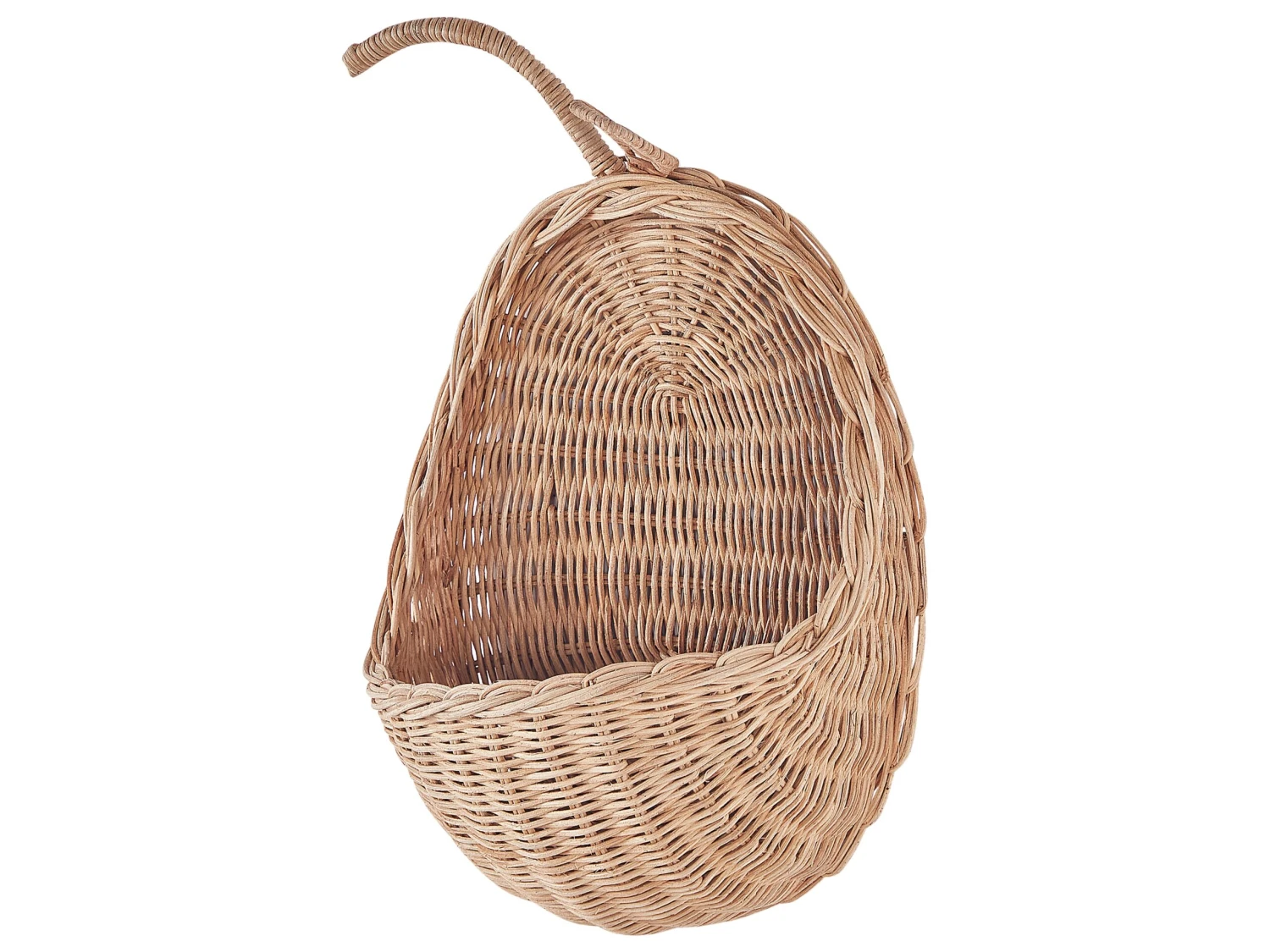 Rattan Apple Wall Bakset Natural MAKONDE - Image 3