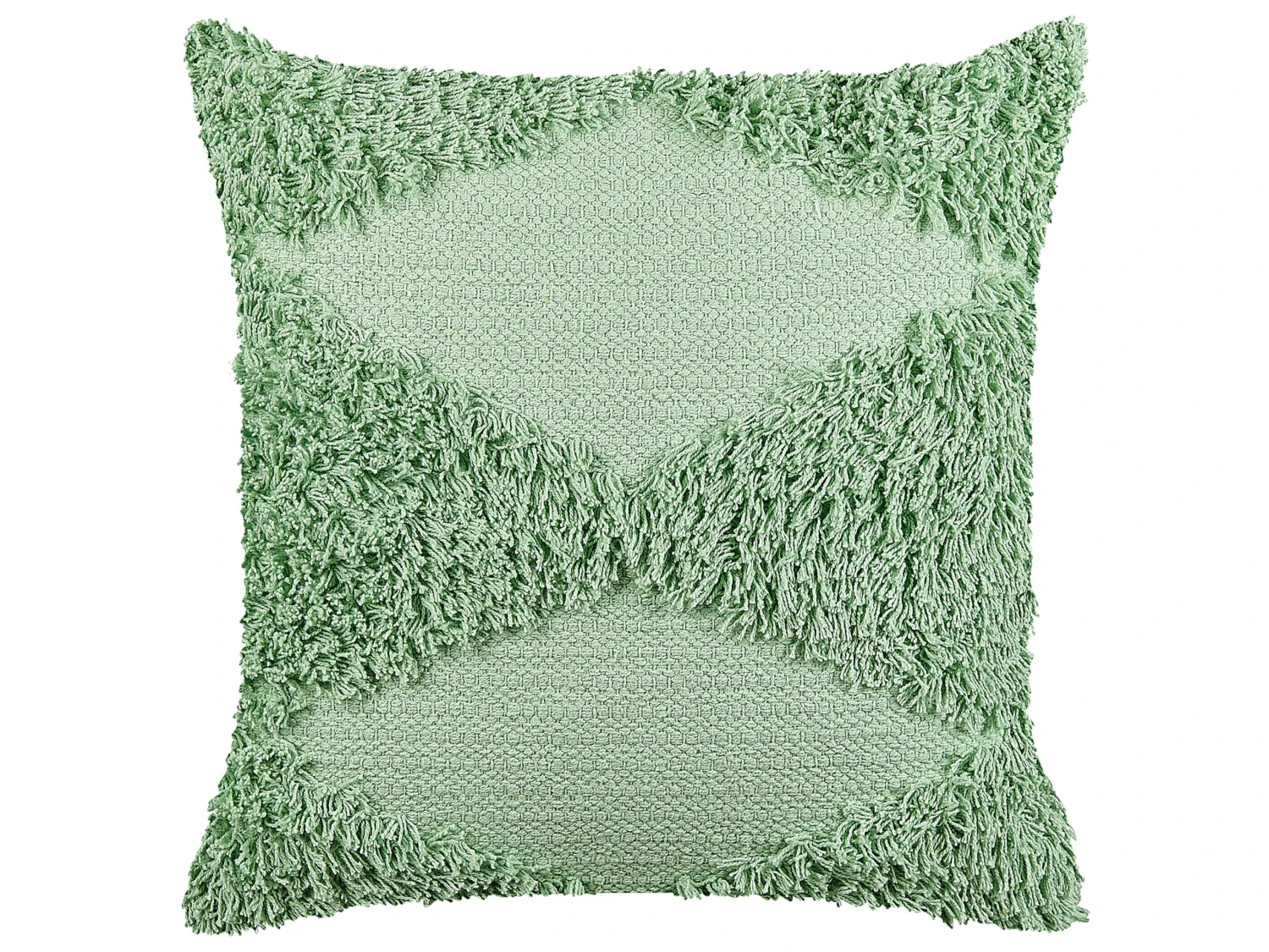 Tufted Cotton Cushion 45 X 45 Cm Green RHOEO