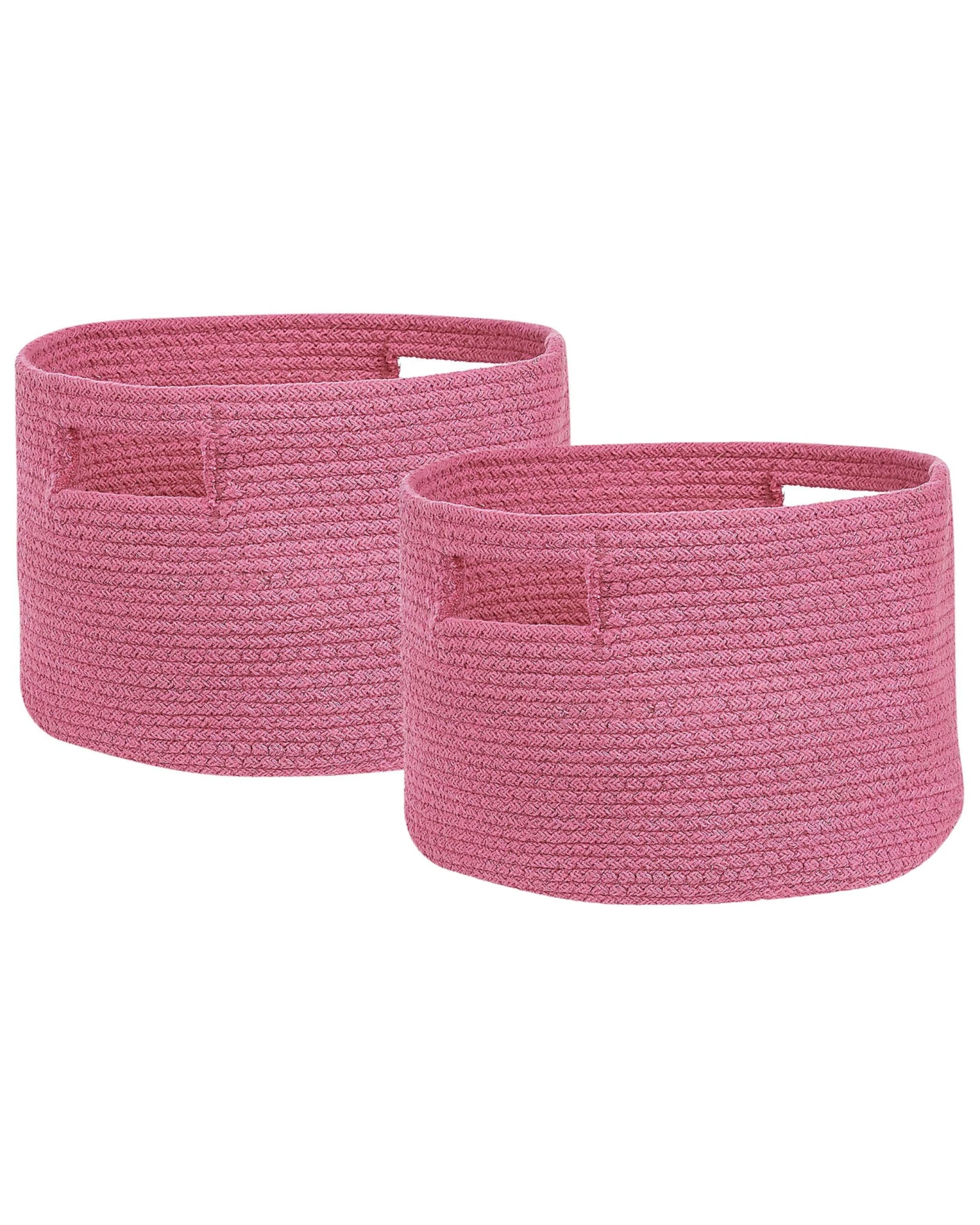 Set Of 2 Cotton Baskets Pink CHINIOT