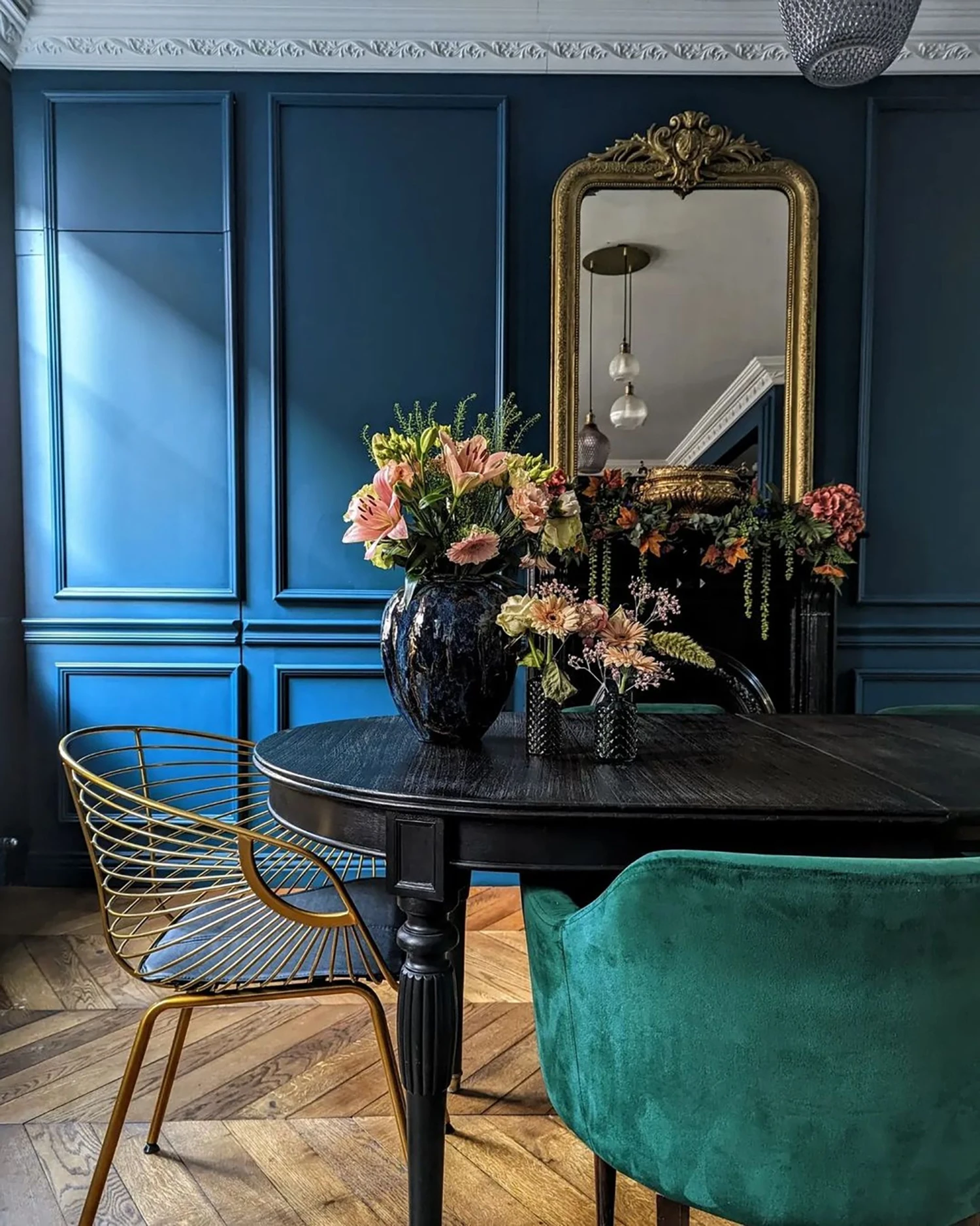 Set Of 2 Metal Accent Chairs Gold HOBACK - Image 3