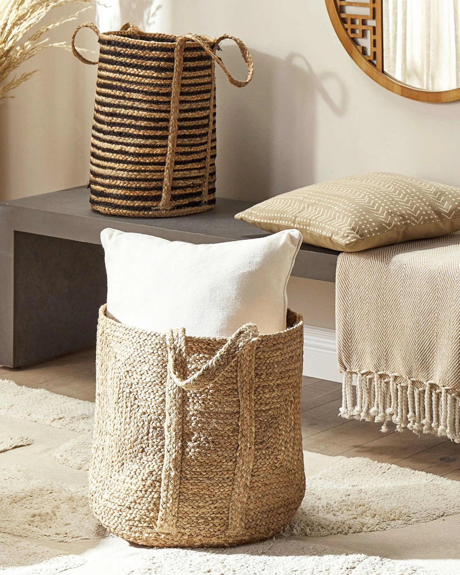 Jute Basket Natural PATIALA - Image 2