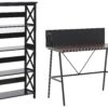 Home Office Set Dark Wood And Black FOSTER/HASTINGS -Cheap Furniture Store undef src sa picid 843000 type whitesh image