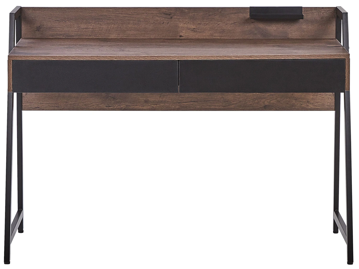 Home Office Set Dark Wood And Black FOSTER/HARWICH - Image 3