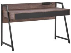 Home Office Set Dark Wood And Black FOSTER/HARWICH -Cheap Furniture Store undef src sa picid 843015 type whitesh image