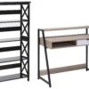 Home Office Set Light Wood And Black FOSTER/CALVIN -Cheap Furniture Store undef src sa picid 843051 type whitesh image