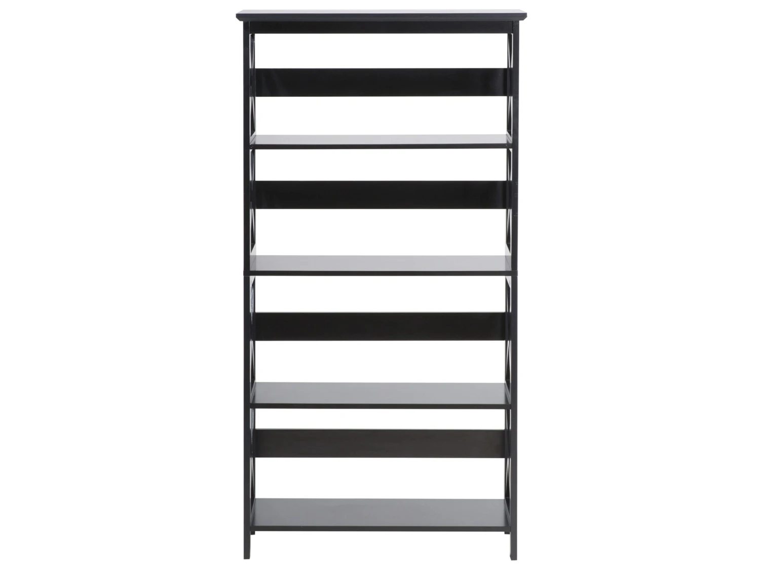 Home Office Set Dark Wood And Black FOSTER/CASCO - Image 6