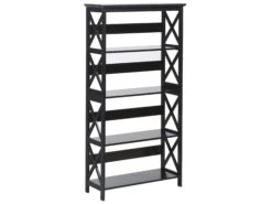 Home Office Set Dark Wood And Black FOSTER/SHESLAY -Cheap Furniture Store undef src sa picid 843139 type whitesh image