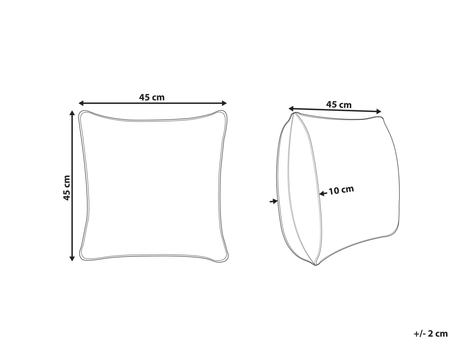 Cotton Cushion Striped Pattern 45 X 45 Cm Multicolour DICLIPTERA - Image 6