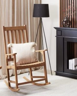 Acacia Rocking Chair Light Wood BOJANO -Cheap Furniture Store undef src sa picid 843671 type whitesh image