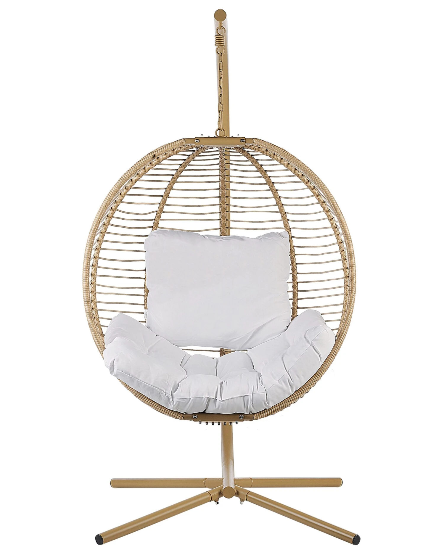 Hanging Chair With Stand Beige ARCO 6 Hanging Chair With Stand Beige ARCO - Image 4