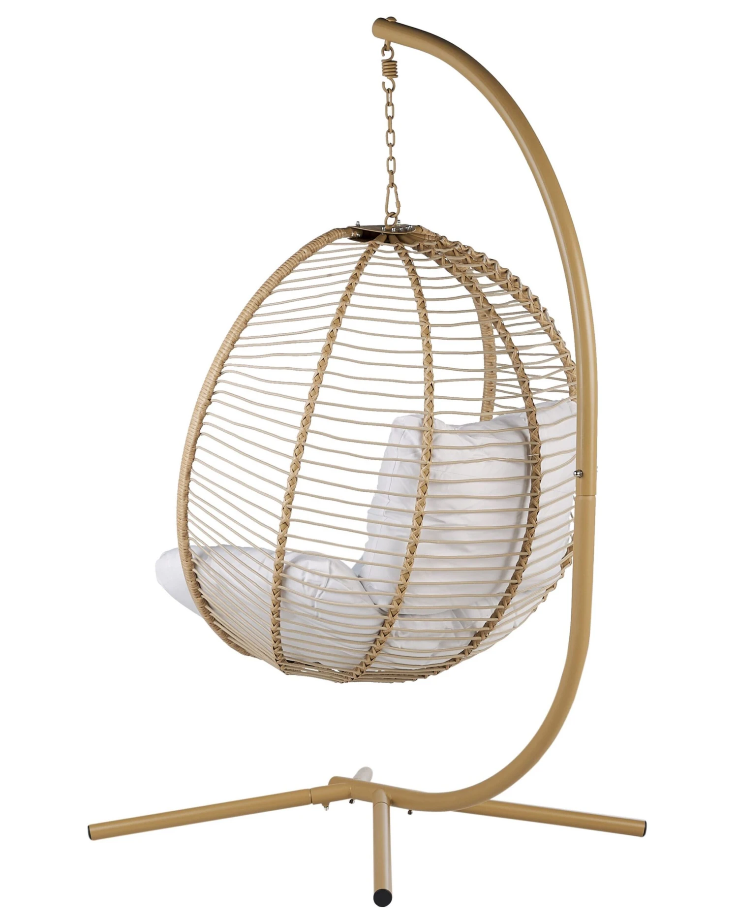 Hanging Chair With Stand Beige ARCO 7 Hanging Chair With Stand Beige ARCO - Image 5