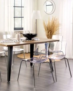 Set Of 2 Dining Chairs Transparent SILERTON -Cheap Furniture Store undef src sa picid 844654 type color image