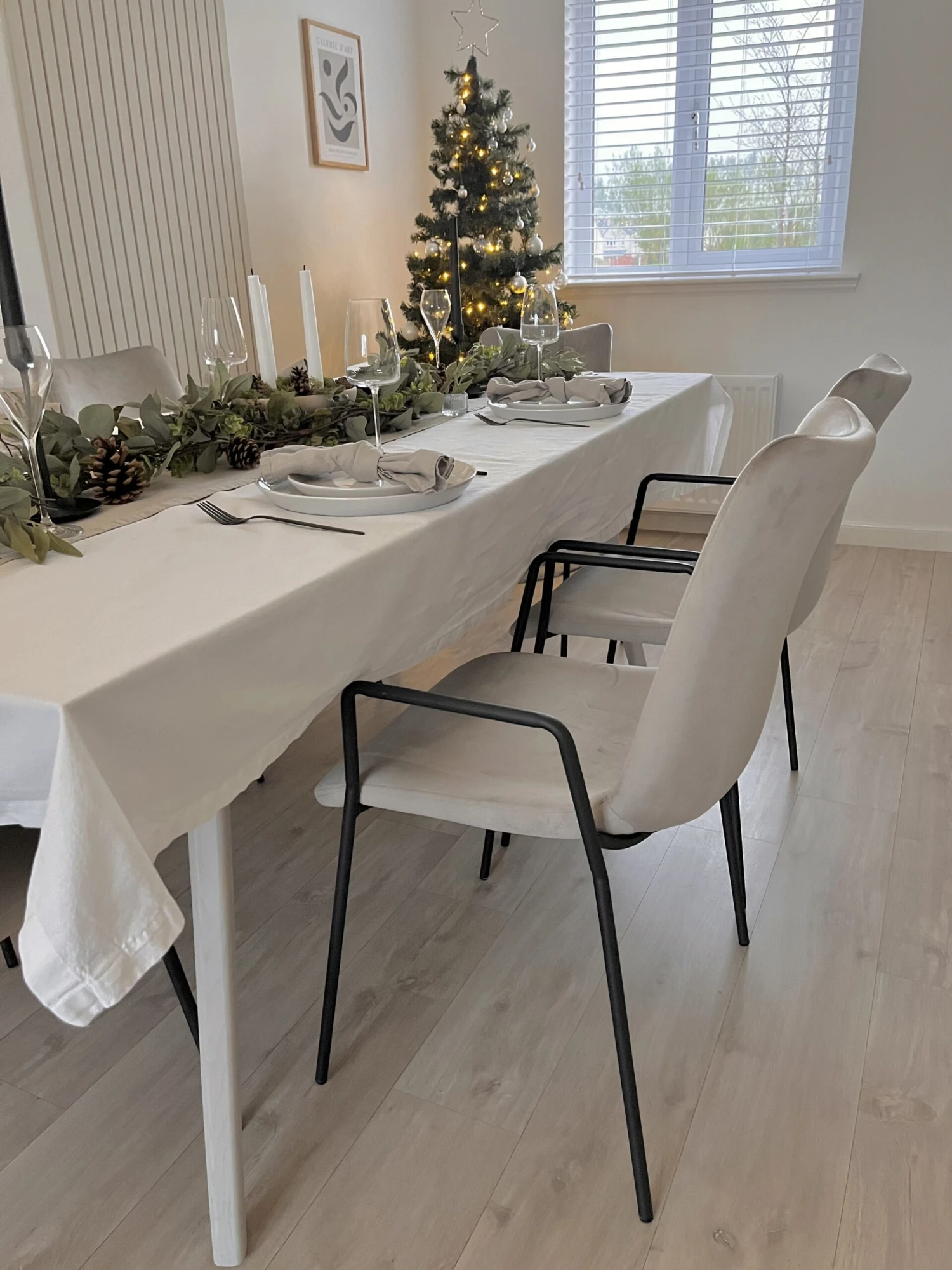 Set Of 2 Velvet Dining Chairs Taupe JEFFERSON - Image 10