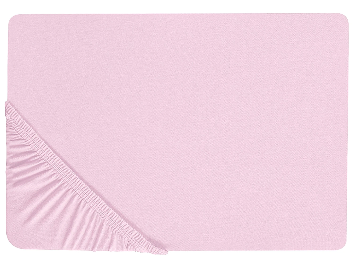 Cotton Fitted Sheet Pink JANBU Various Sizes