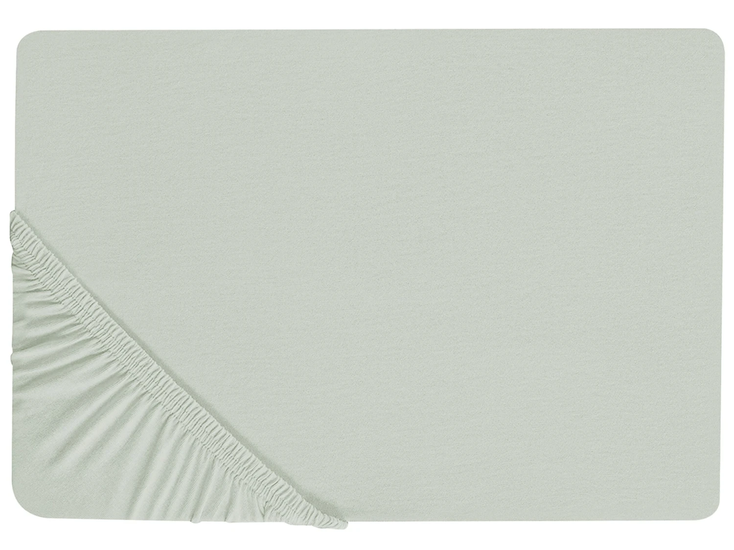 Cotton Fitted Sheet Light Green JANBU Various Sizes