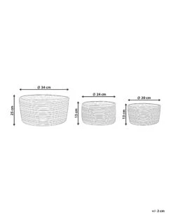 Set Of 3 Jute Baskets Natural And Black JABAR 19 Set Of 3 Jute Baskets Natural And Black JABAR -Cheap Furniture Store undef src sa picid 846359 type whitesh image