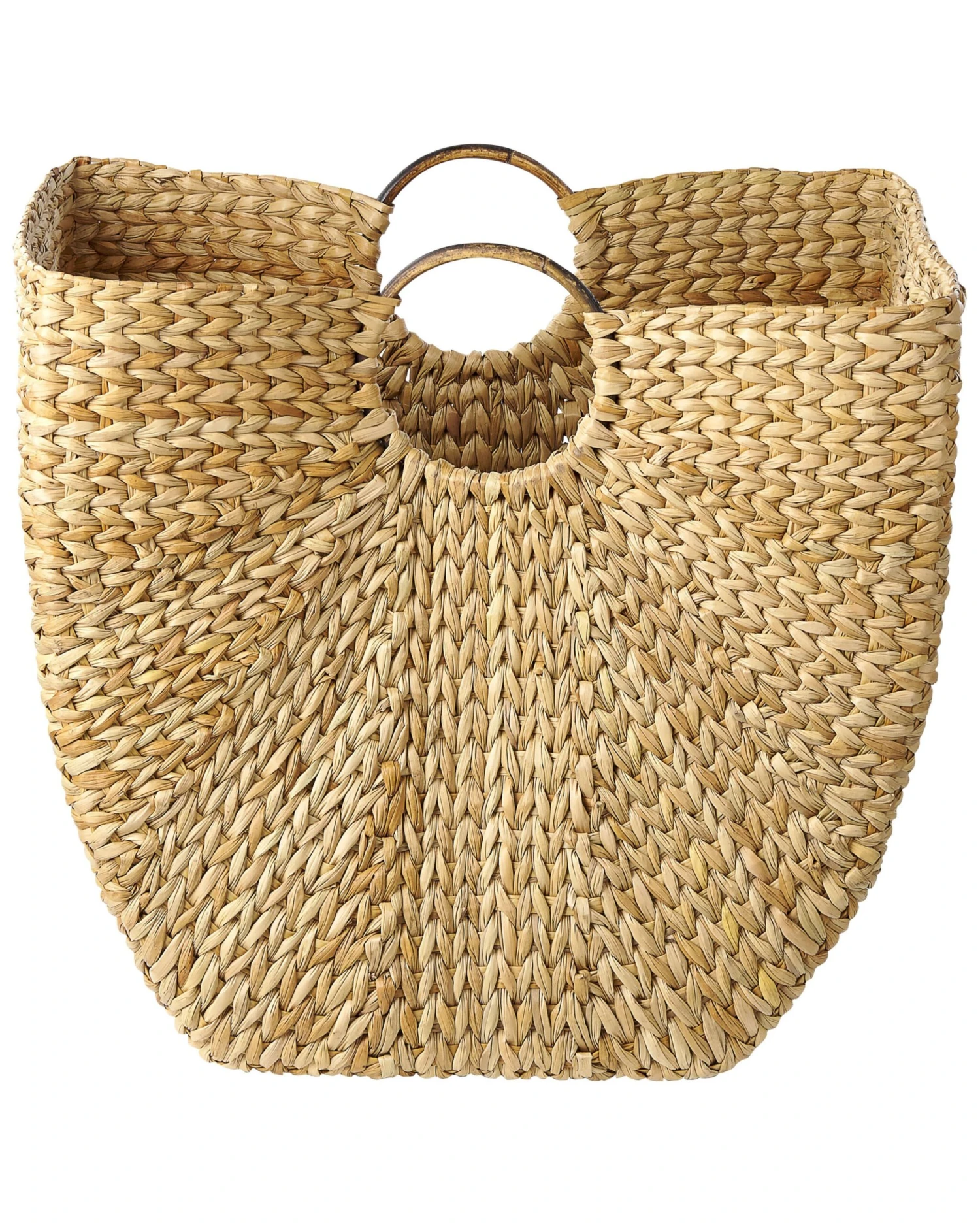 Water Hyacinth Basket Natural WASHUK - Image 3