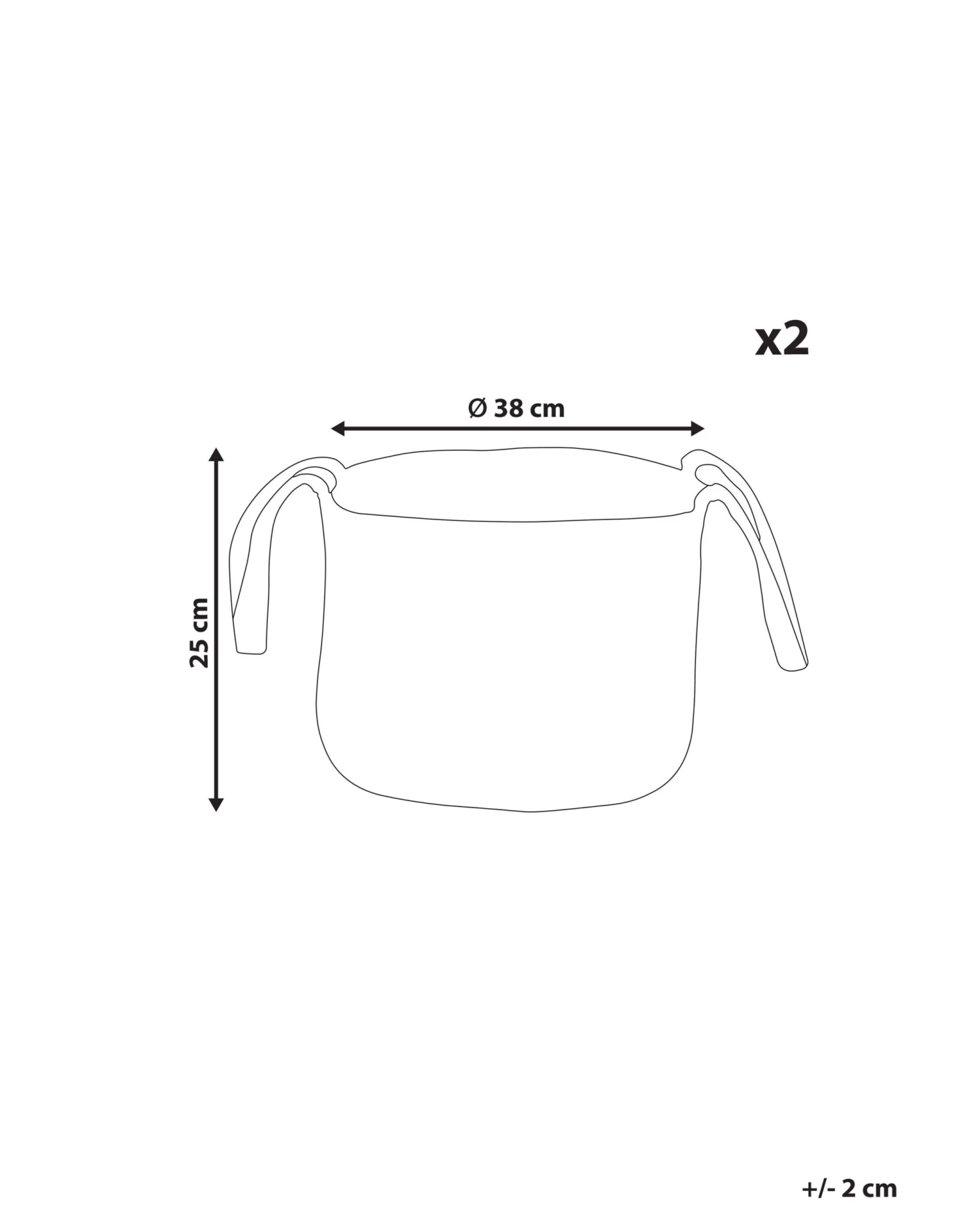 Set Of 2 Jute Baskets Natural KORNAK - Image 6