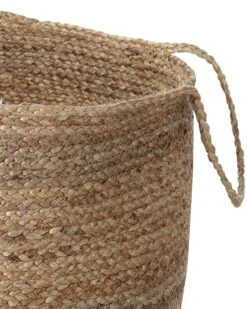 Set Of 2 Jute Baskets White And Beige GAJAR -Cheap Furniture Store undef src sa picid 846473 type whitesh image