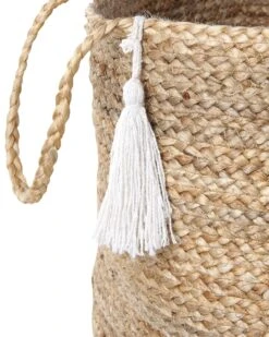 Set Of 2 Jute Baskets White And Beige GAJAR -Cheap Furniture Store undef src sa picid 846474 type whitesh image