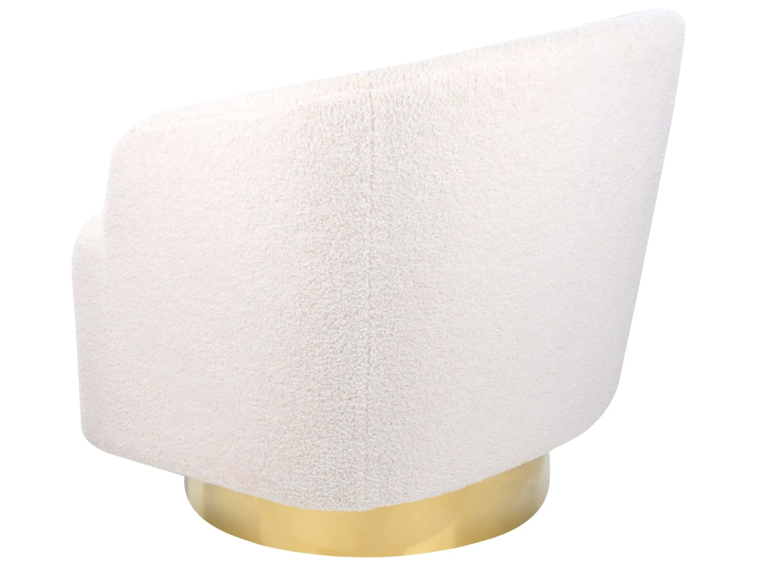 Boucle Armchair White LAVIK - Image 6