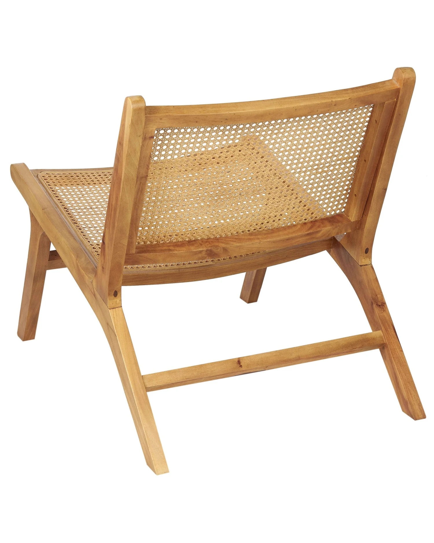 Wooden Chair With Rattan Braid Light Wood MIDDLETOWN - Image 5