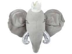 Plush Animal Head Wall Décor Elephant Grey TANTOR