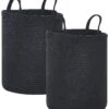 Set Of 2 Cotton Baskets Black SARYK 2 Set Of 2 Cotton Baskets Black SARYK -Cheap Furniture Store undef src sa picid 849433 type whitesh image