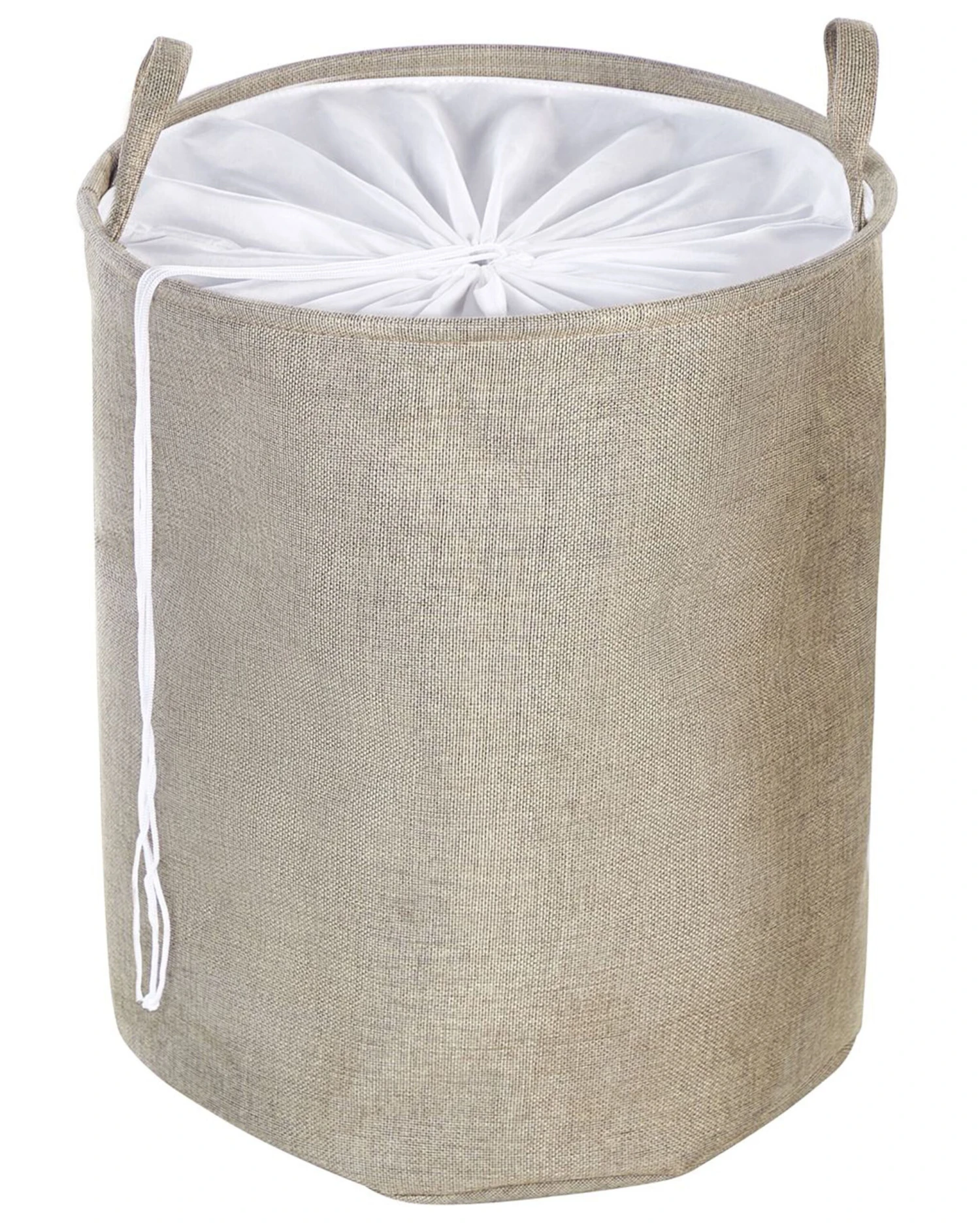 Set Of 2 Fabric Baskets Beige SAMTI 5 Set Of 2 Fabric Baskets Beige SAMTI - Image 3