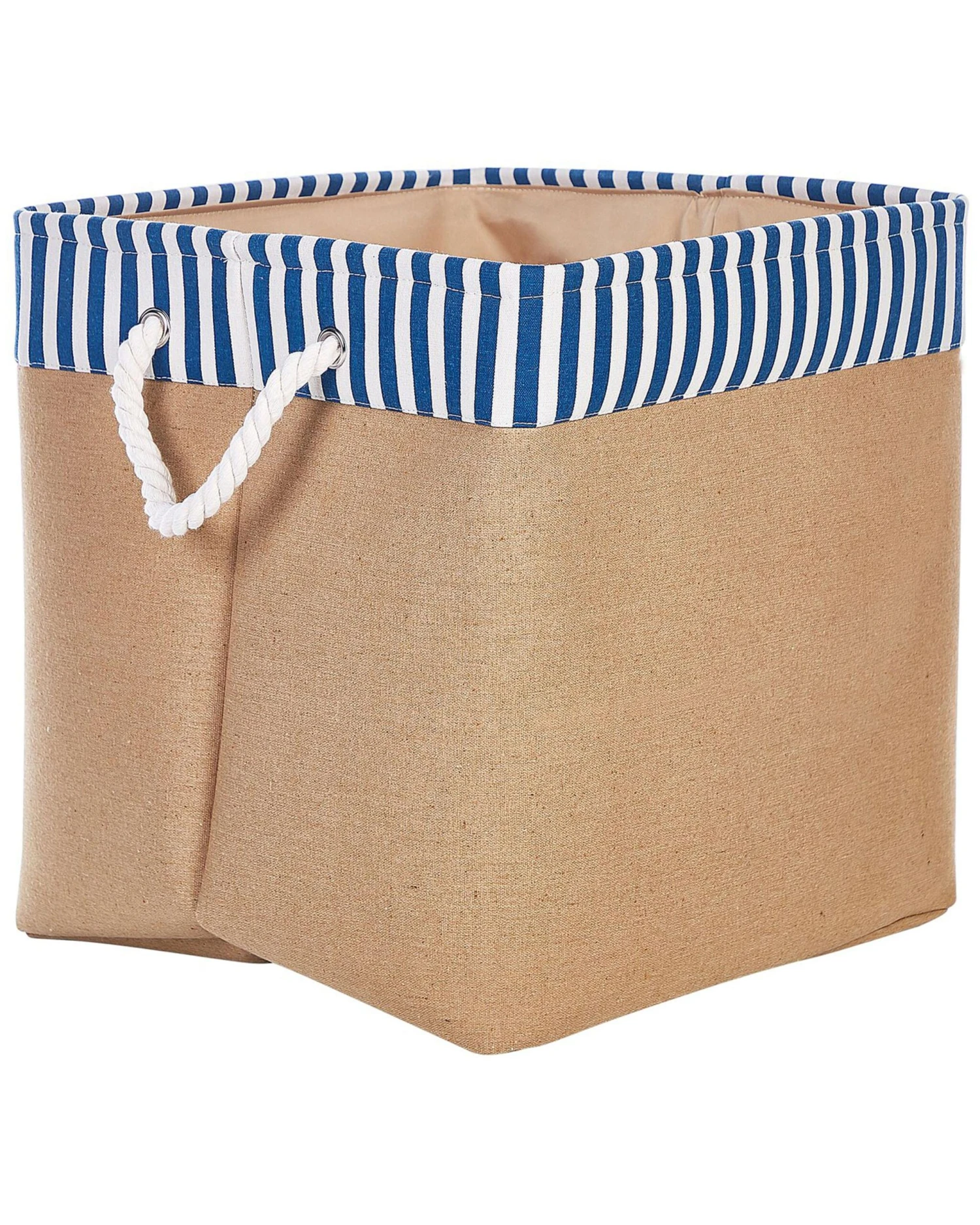 Set Of 2 Fabric Baskets Beige TUGUL - Image 4