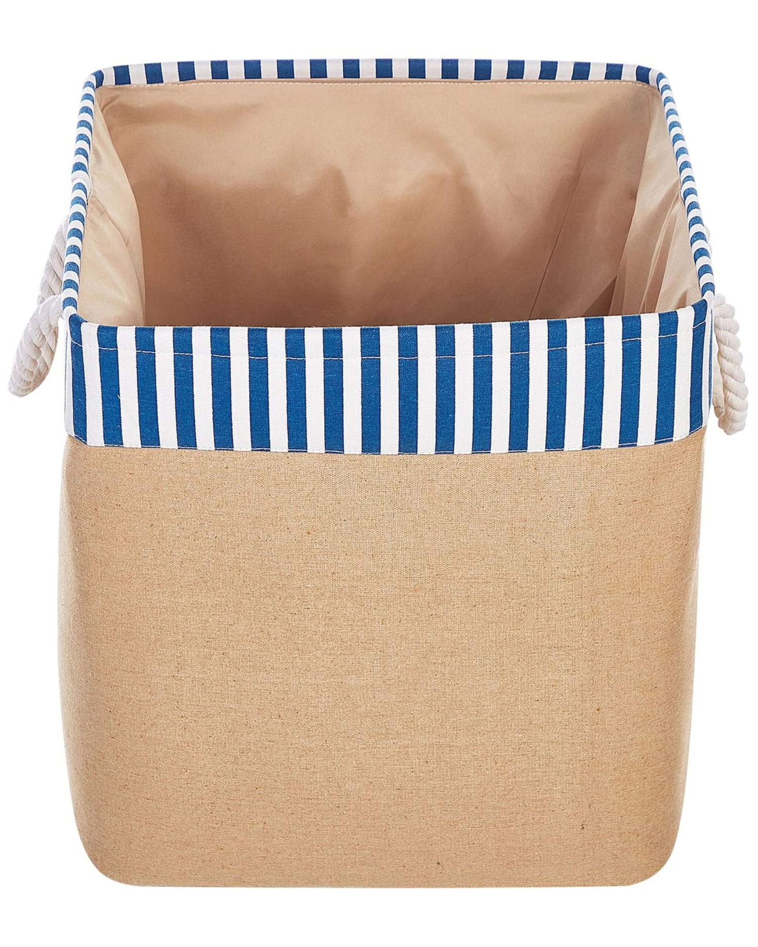 Set Of 2 Fabric Baskets Beige TUGUL - Image 5