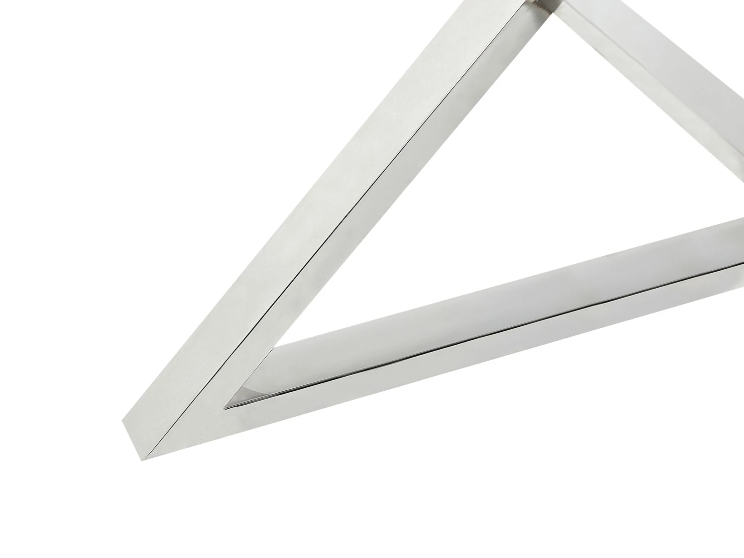 Glass Top Round Dining Table ⌀ 105 Cm Silver BOSCO - Image 4