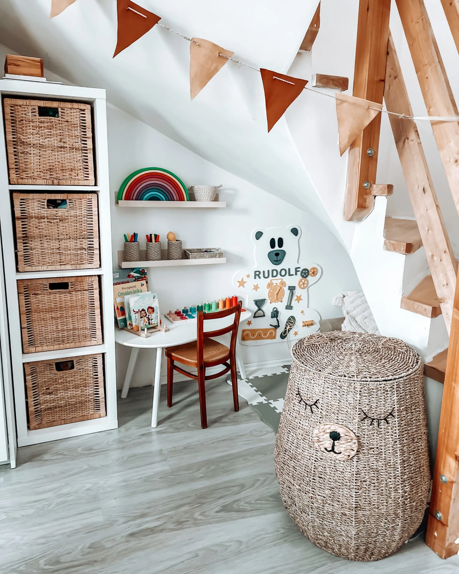 Seagrass Wicker Bear Basket Natural FULAN - Image 3