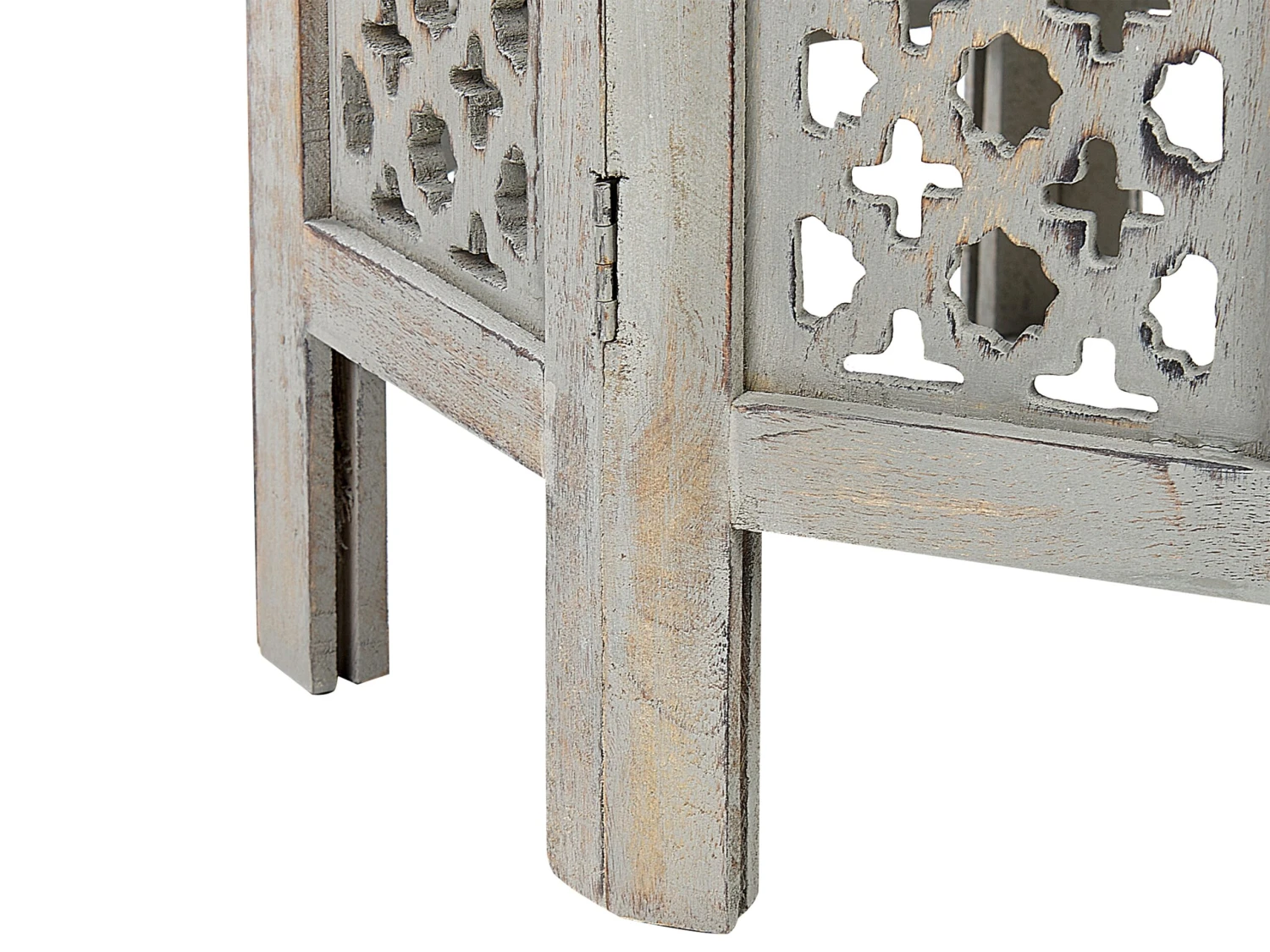 Mango Wood Side Table Grey JAGORI - Image 4
