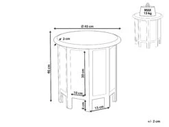 Mango Wood Side Table Grey JAGORI -Cheap Furniture Store undef src sa picid 852338 type whitesh image