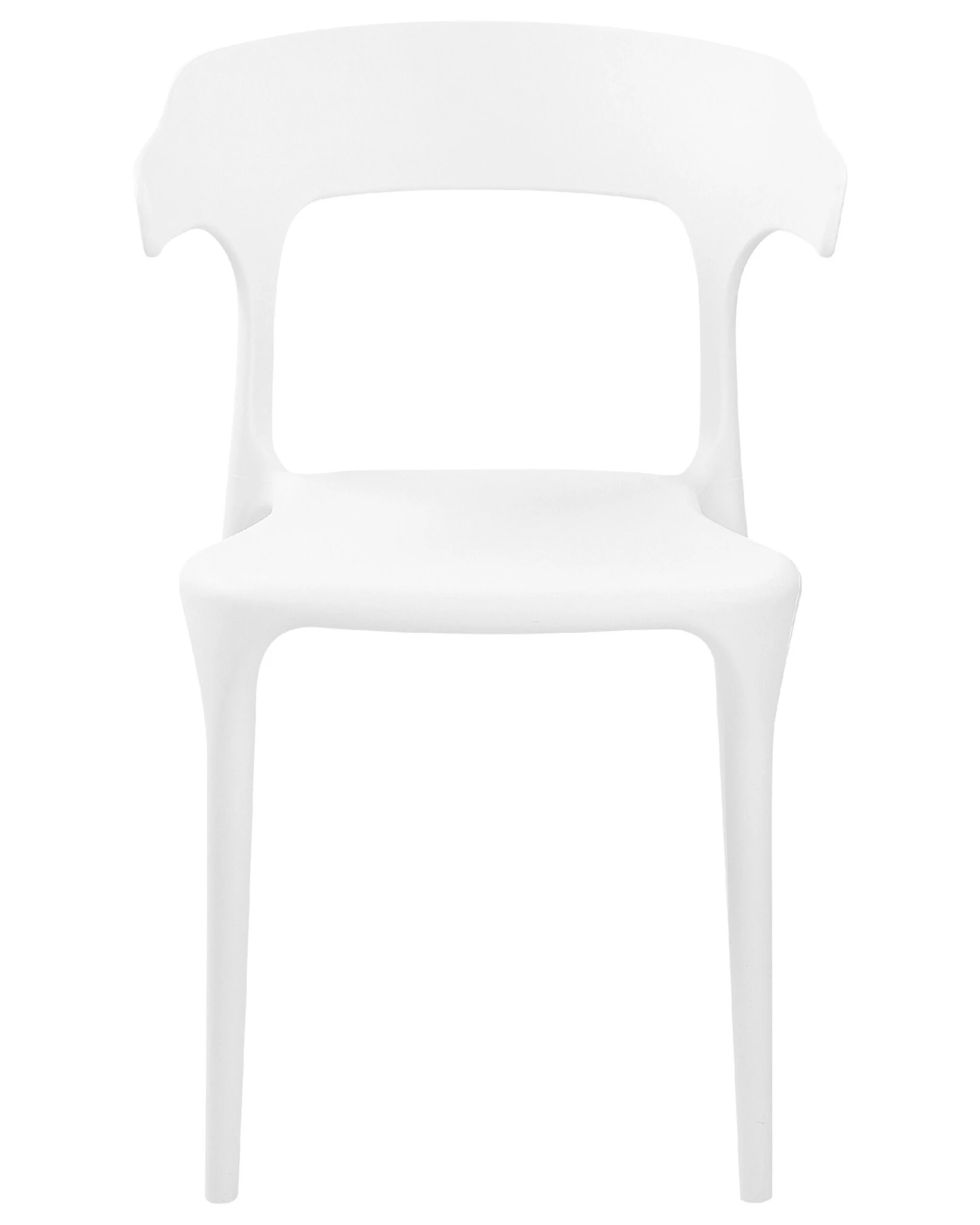 Set Of 8 Dining Chairs White GUBBIO - Image 4